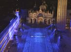 Piazza San Marco in Italy celebrates the PS5's launch