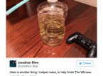 The Witness dev tweets pic of urine bottle